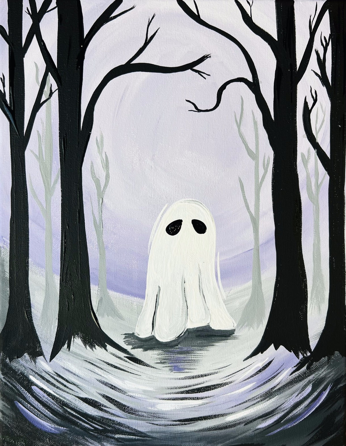 Ghost of the Forest TRACED Canvas