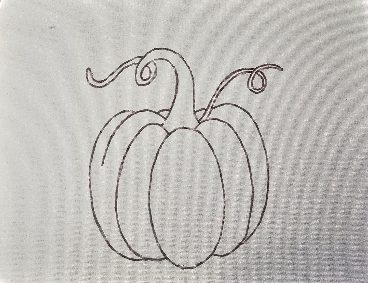 Magical Pumpkin TRACED CANVAS