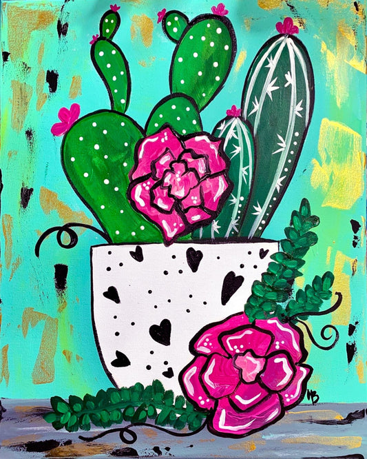 Spring Cactus Paintastic Art Kit