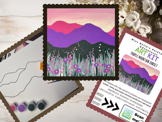 Purple Mountain Sunset Paintastic Art Kit