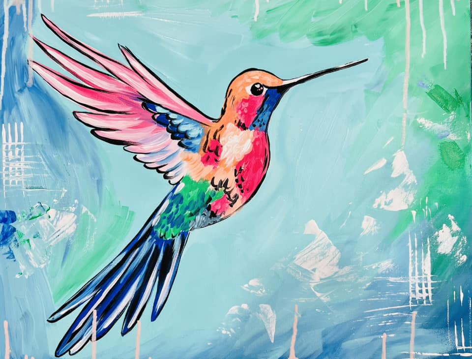 Spring Hummingbird On Demand Paint Class