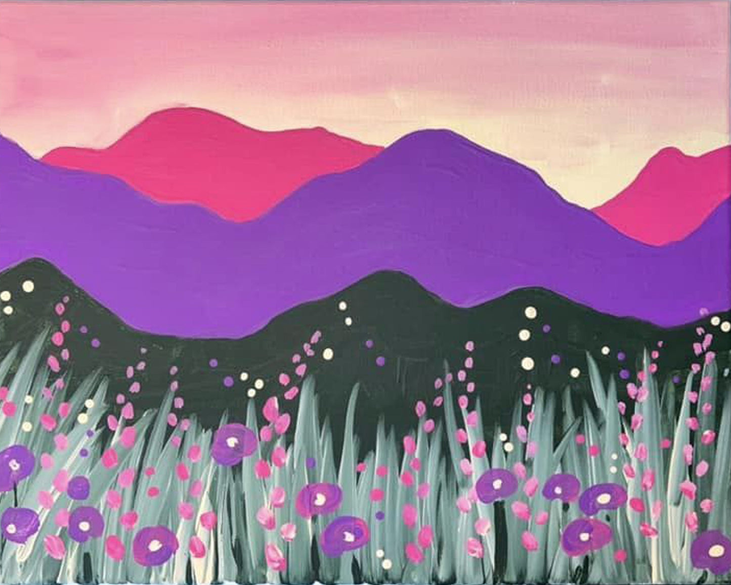 Purple Mountain Sunset Paintastic Art Kit