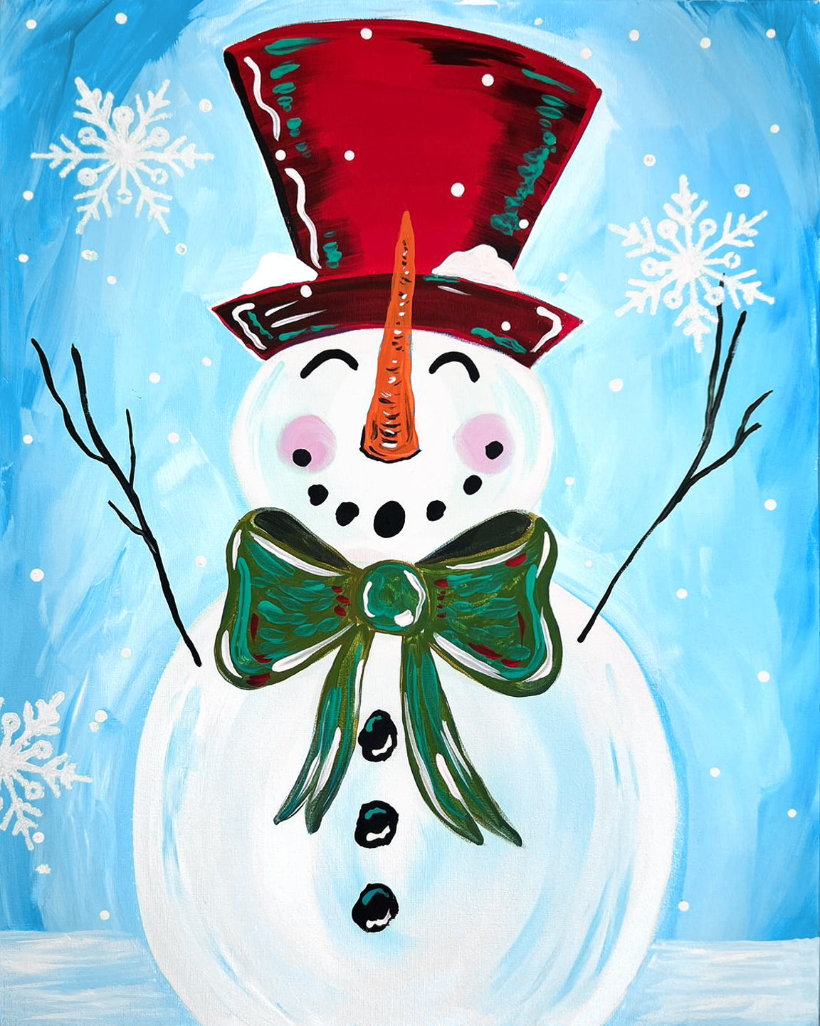 Holiday Snowman ON DEMAND Class