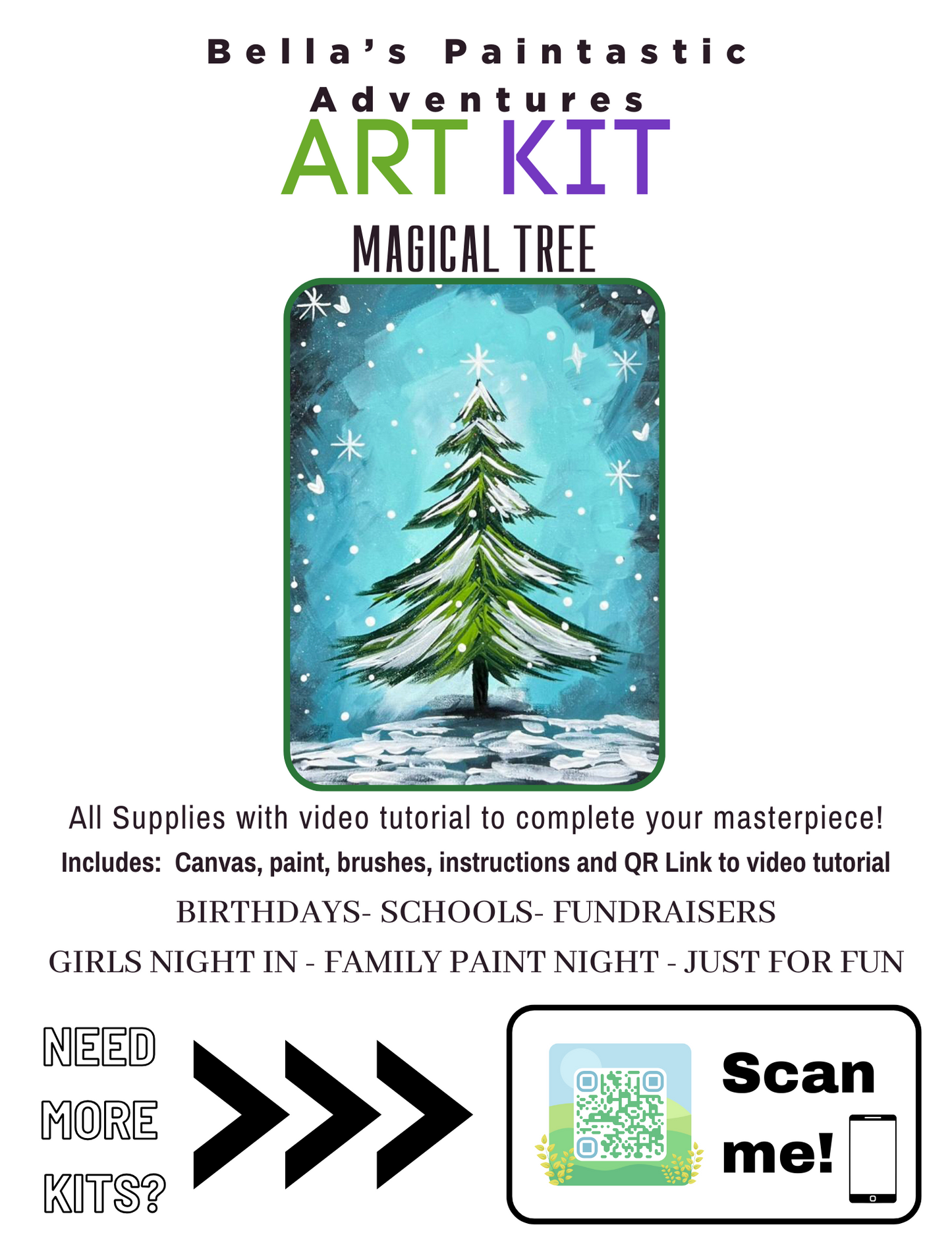 Magical Christmas Tree Paintastic Art Kit