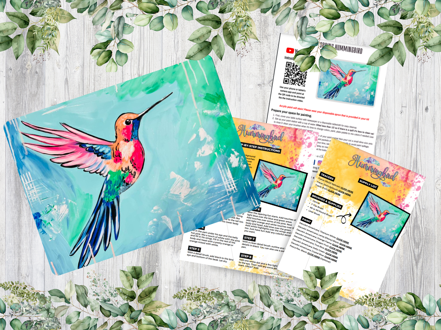 Spring Hummingbird On Demand Paint Class